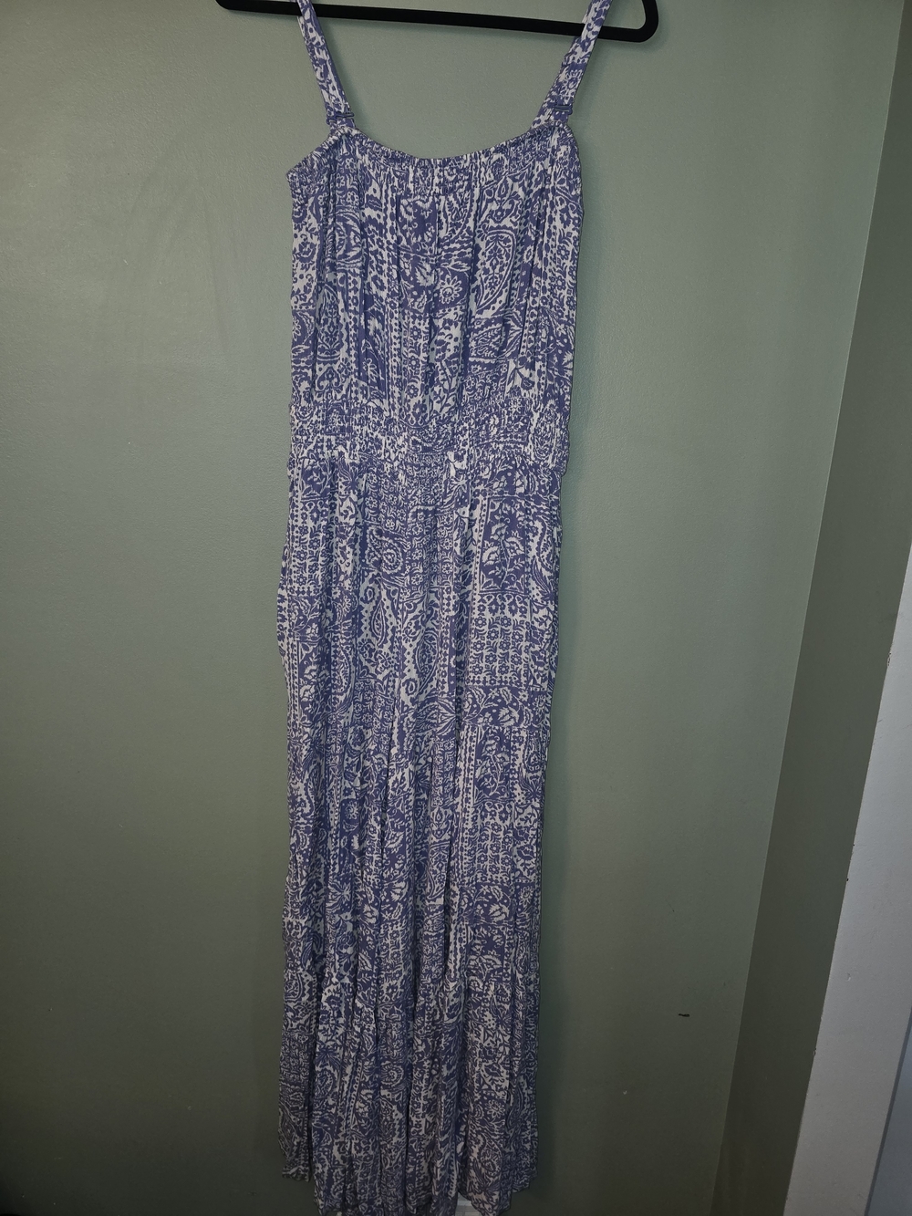 SJessica Simpson Periwinkle Paisley Jumpsuit